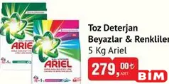 ARİEL TOZ DETERJAN BEYAZLAR & RENKLİLER 5 KG